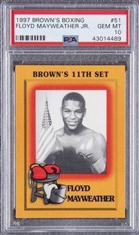 1997 Brown’s Boxing #51 Floyd Mayweather Jr. Rookie Card – PSA GEM MT 10
